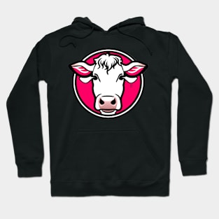 PINK  COW Hoodie